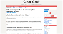 Desktop Screenshot of cibergeek.com