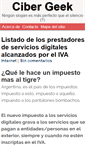 Mobile Screenshot of cibergeek.com