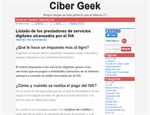 Tablet Screenshot of cibergeek.com